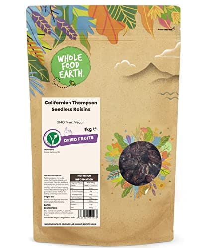 Image of Wholefood Earth Californian Thompson Seedless Raisins 1 kg | GMO Free