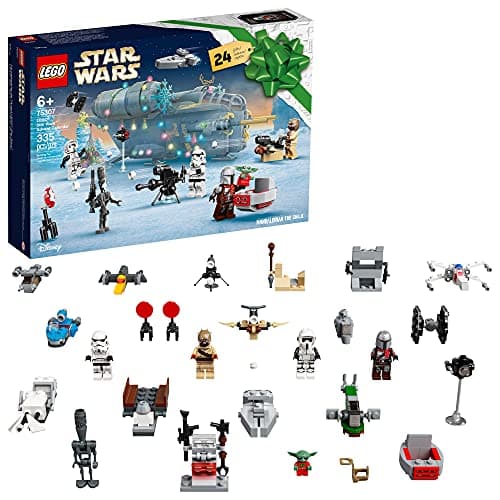 Image of LEGO Star Wars Advent Calendar 75307 Awesome Toy Building Kit for Kids with 7 Popular Characters and 17 Mini Builds; New 2021 (335 Pieces)