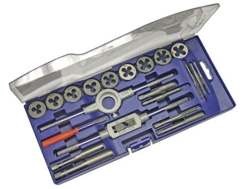 Image of Faithfull FAITAPDSET21 Metric Tap and Die Set in Carbon Steel (21 Pieces)