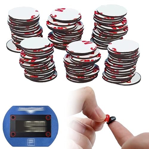 Image of 3M 100 Pcs Double Sided Sticky Pads, Heavy Duty Strong Mounting Adhesive Foam Pads, Black, M