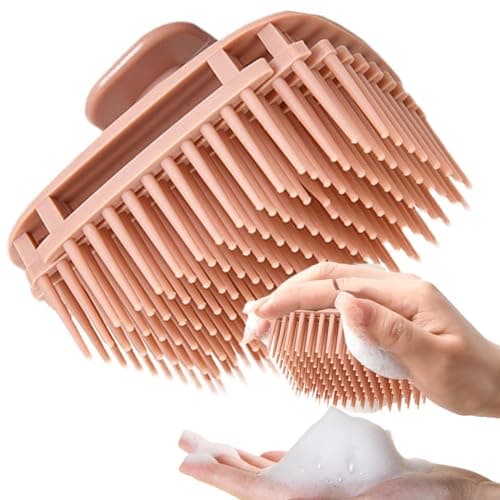 Image of Scalp Shampoo Brush - Square Design Scalps Cleaner - Soft Bristle Hair Massager & Scrubber - Scalp Massager Brush | for Wet & Dry Hair Men Women Hairs Care Shower Use