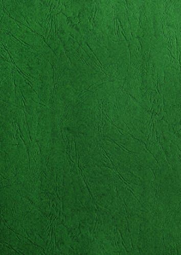 Image of PAVO Premium A4 Leather Grain Binding Cover - Dark Green (Pack of 100)