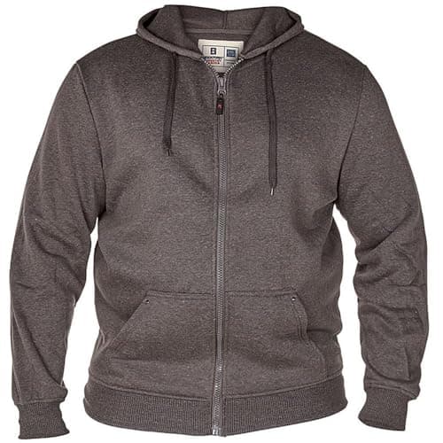 Image of Duke Rockford Mens Plus Size Cantor Zip Hoodie 7XL Grey