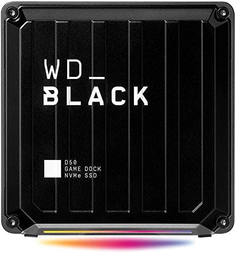 Image of WD_BLACK D50 2TB Game Dock with Ultra-fast NVMe SSD up to 3000 MB/s Customizable RGB lighting with Thunderbolt 3 Connectivity