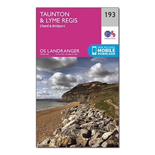 Image of Taunton & Lyme Regis Map | Chard & Bridport | Ordnance Survey | OS Landranger Map 193 | England | Walks | Cycling | Days Out | Maps | Adventure