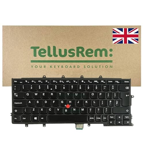 Image of replacement UK non-backlit keyboard for Lenovo Thinkpad X230s X240 X240S X240I X250 X260 X270
