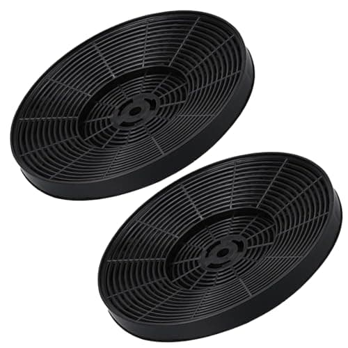 Image of 2PCS Carbon Filters, Extractor Fan Filters for CDA CCA52WH CHA15, Black Charcoal Filters for Cooker Hood, Odour and Grease Filter for Kitchen Ventilation, 175mm Diameter