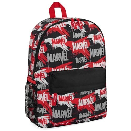 Image of Marvel Spiderman Backpack for Kids Teenagers Avengers Rucksack School Bag Daypack Travel Bag for Days Out PE Sports Boys Gifts (Red/Black)