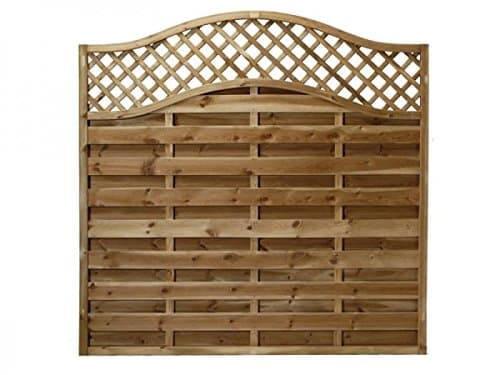Image of Total Sheds European Fence Panel 1.83m x 1.8m (6 x 6) Omega Decorative Lattice Top Pressure Treated Tanalised