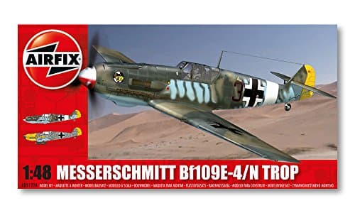 Image of Airfix 1:48 Scale Messerschmitt Bf109E Tropical Model Kit