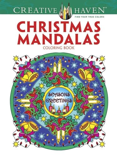 Image of Creative Haven Christmas Mandalas Coloring Book