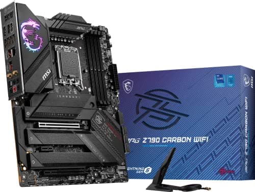 Image of MSI MPG Z790 Carbon WiFi Gaming Motherboard (Supports 12th/13th Gen Intel Processors, LGA 1700, DDR5, PCIe 5.0, M.2, 2.5Gbps LAN, USB 3.2 Gen2, Wi-Fi 6E, ATX)