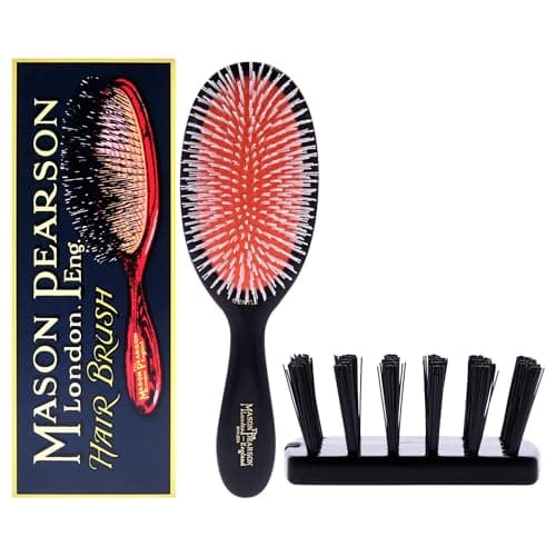 Image of Mason Pearson NG2 Gentle Nylon Tufts Hair Brush - Dark Ruby