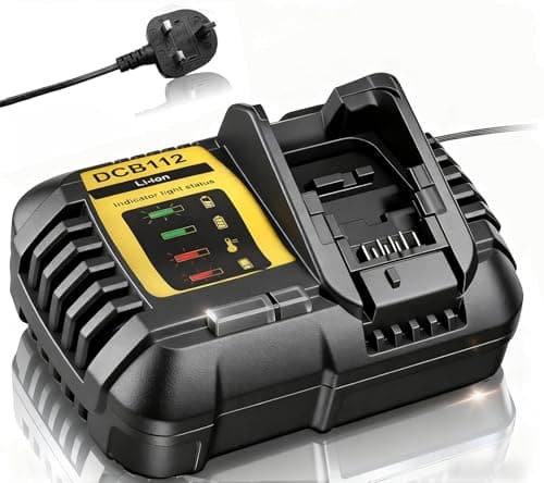 Image of Replacement for dewalt fast charger 12V-18V Battery DCB115 DEWDCB115 DCB115-GB DCB182 DCB184 DCB203 204 205 206 201 127 XR Multi Voltage Li-Ion Battery Charger 10.8V, 14.4V /18V, 230 V,