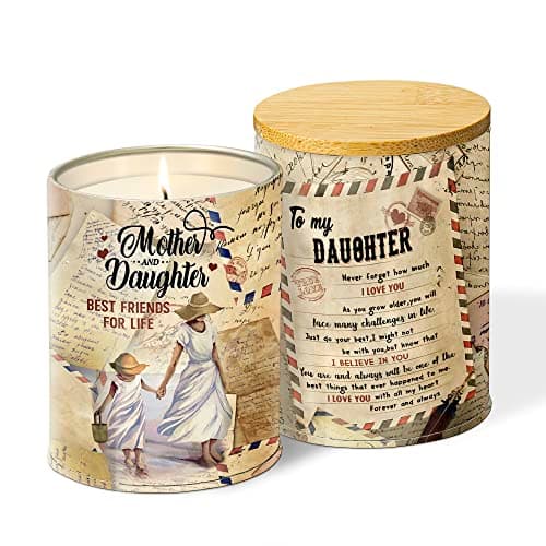 Image of Personalized Candels Gift for Daughter, Daughter Birthday Gifts Ideas,Daughter Gift from Mom, Mothers Day Gifts for Daughter, Funny Candles for Daughter
