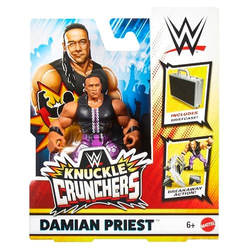Image of WWE Damian Priest Knuckle Crunchers 4 Toy Wrestling Action Figure