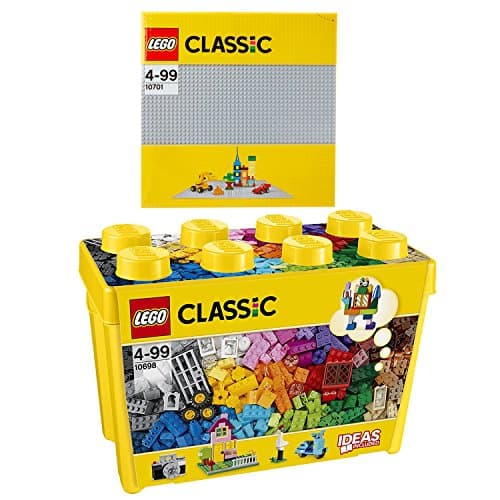 Image of E.G.L Lego Classic 0698 10701 Set of 2 Large Building Blocks Box + Base Plate
