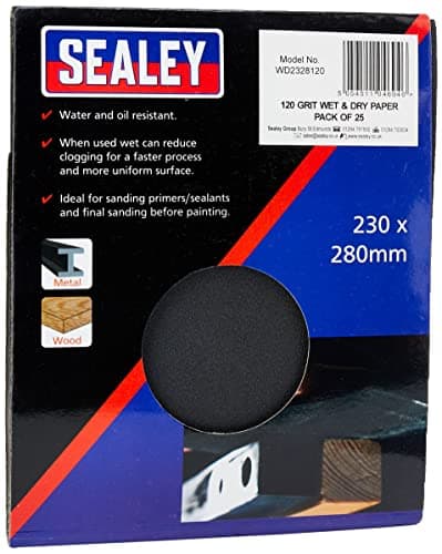 Image of Sealey WD2328120 Wet & Dry Paper 230 x 280mm 120Grit Pack of 25