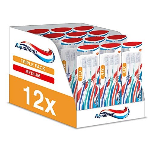 Image of Aquafresh Toothbrush, Flex Medium Three Pack