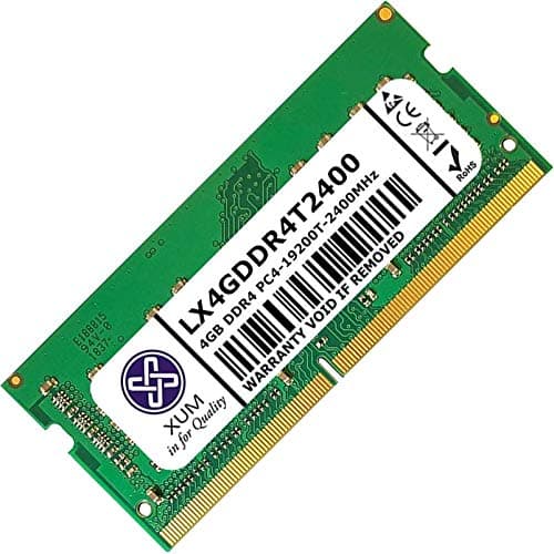Image of XUM in for Quality 4GB DDR4 Laptop Notebook Memory RAM - 2400MHz PC4-19200 Non-ECC Unbuffered 1.2V CL17 260 Pin SODIMM