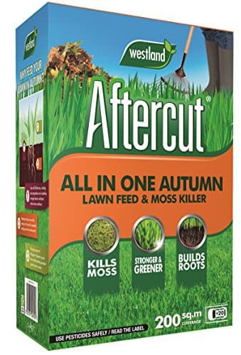 Image of Aftercut 20400457 All In One Autumn Lawn Care (Lawn Feed and Moss killer), 200 m2, 7 Kg, Natural