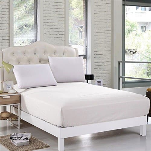 Image of Sapphire Collection 800 Thread Count Pure Egyptian Cotton Super Soft Hotel Quality 40CM/16 Inch Deep Fitted Bed Sheet (King Fitted Sheet)