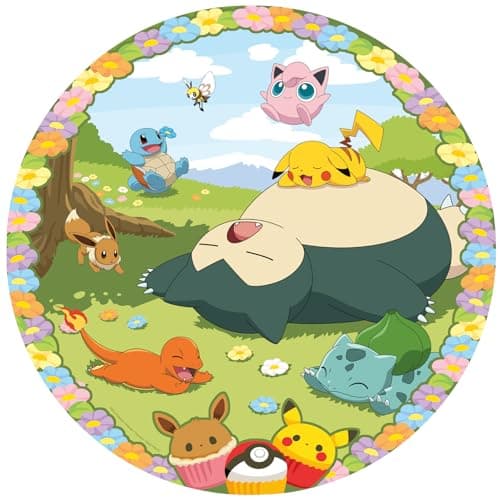 Image of Ravensburger Pokemon Gifts - Circular Shaped 500 Piece Jigsaw Puzzle for Adults and Kids Age 10 Years Up