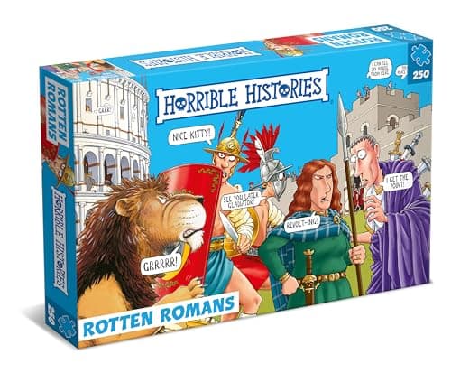 Image of Horrible Histories PLG 7275 Rotten Romans 250 Piece Puzzle from Paul Lamond Games, Blue