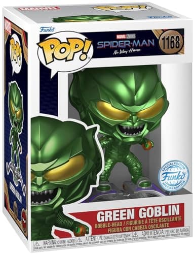 Image of Funko Pop! 68366 Marvel Studios Spider-Man No Way Home - Green Goblin Metallic Special Edition #1168