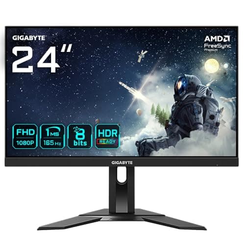 Image of Gigabyte G24F 2 24" FHD Gaming Monitor - 1920 x 1080, 165Hz, 1ms, 300 cd/m², AMD FreeSync Premium, HDR Ready, DisplayPort 1.2, HDMI 2.0