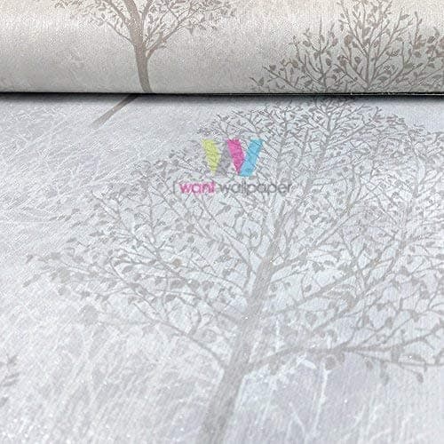 Image of Arthouse Wonderland Tree Pattern Wallpaper Silhouette Forest Stripe Glitter Motif (Natural 256702)