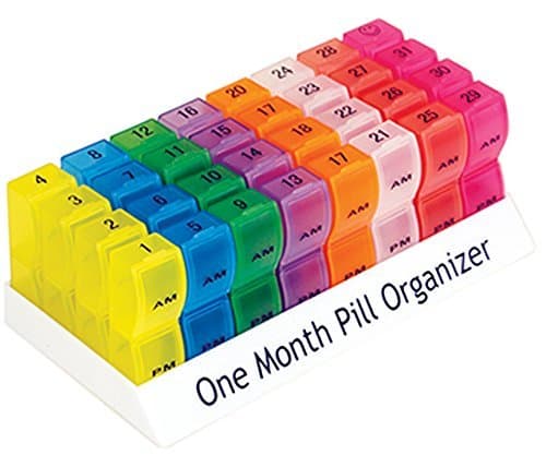 Image of Aidapt Colourful One Month Pill Organiser by Aidapt