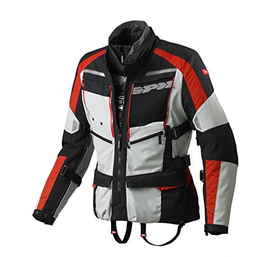 Image of SPIDI 4Season H2Out Jacket, Grey/Red, Size 3X-Large