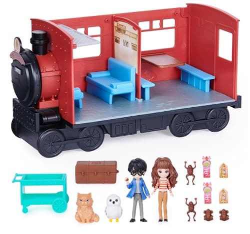 Image of Wizarding World Harry Potter, Magical Minis Hogwarts Express Train Toy Playset with 2 Exclusive Figures, 10 Accessories, Kids’ Toys for Ages 6 and up