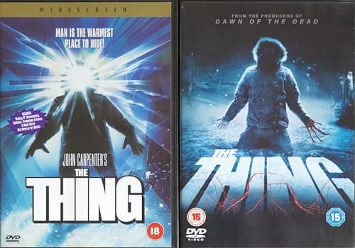 Image of THE THING 1-2 COMPLETE COLLECTION / 1. JOHN CARPENTER 1982 ORIGINAL / 2. 2011 PREQUEL = ULTIMATE 2x DVD UK SET