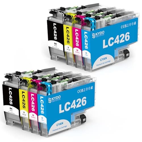Image of Skydo LC426 Ink Cartridges, Includes 8 Pack, Compatible for Brother LC426 Inkjet Cartridges for MFC-J4335DW MFC-J4340DW MFC-J4535DW MFC-J4540DW (LC 426 Multipack, LC-426BK/LC-426C/LC-426M/LC-426Y)