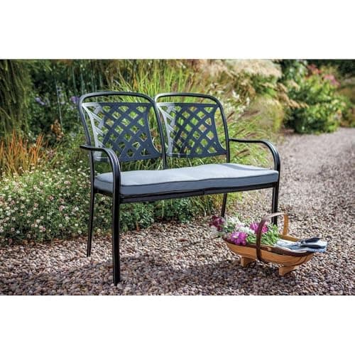 Image of Hartman Berkeley 2 Seat High Back Bench - Antique Grey/Platinum