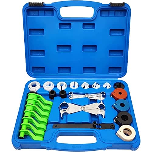 Image of ZKTOOL 25PC Quick Disconnect Tool Set, Line Disconnect Tool Kit for A/C Fuel & Transmission Systems, Fuel Line Disconnect Tools for Mechanics Compatible with Most Ford Chevy GM Models
