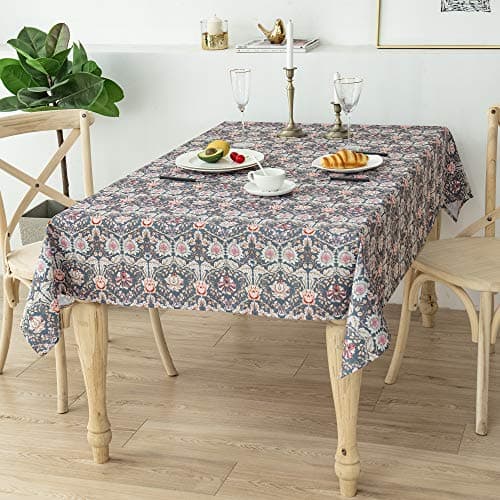 Image of Obal William Morris Tablecloth Original Design Tablecloth Water Resistant Rectangular Table cloth Kitchen Dinning Decoration Table Cover Washable, 180cm x 140cm (Honey Suckle)