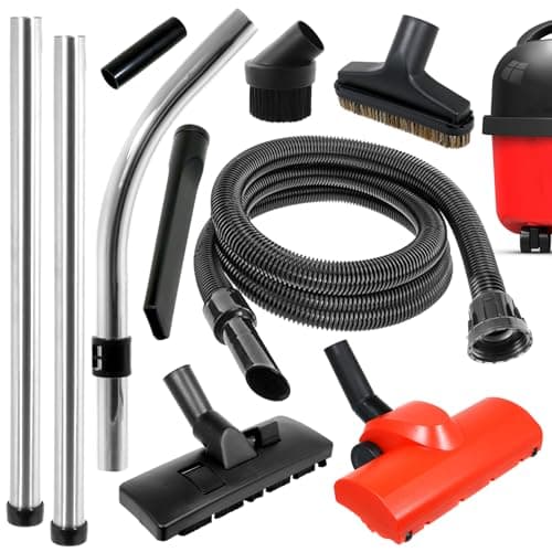 Image of Spares2go 2.5m Hose Rods + Turbo Turbine Tool Kit for Numatic Henry Hetty James Vacuum Cleaners