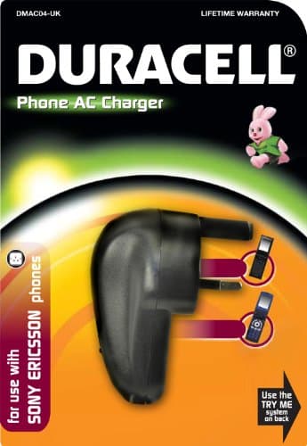 Image of Duracell Sony Ericsson Mobile Phone UK Mains Charger