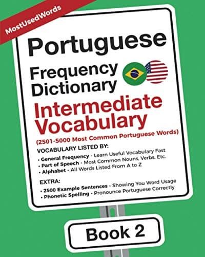 Image of Portuguese Frequency Dictionary - Intermediate Vocabulary: 2501-5000 Most Common Portuguese Words (Learn Portuguese with the Portuguese Frequency Dictionaries)