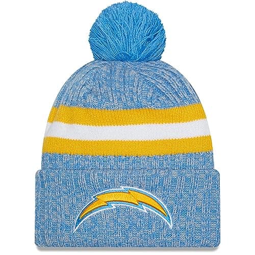 Image of New Era Los Angeles Chargers NFL Sideline Knit 2023 Home Game Beanie