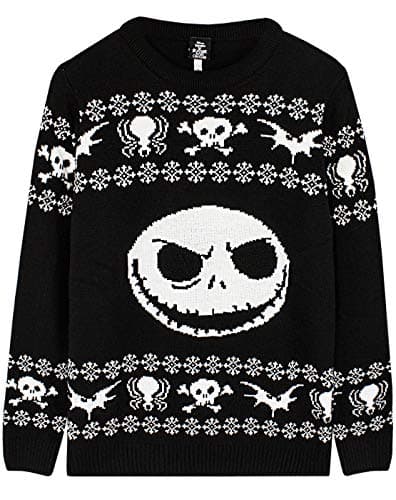 Image of The Nightmare Before Christmas Jack Skellington Knitted Jumper Black