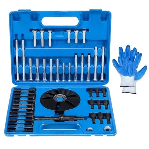 Image of GEARCELL Harmonic Balancer Puller & Installation Tool Kit, 59 Pcs Crankshaft Pulley Removal, Flywheel Remover, Steering Wheel Pulling Set for Engine Repair Fit for Buick Regal, Lacrosse GL8