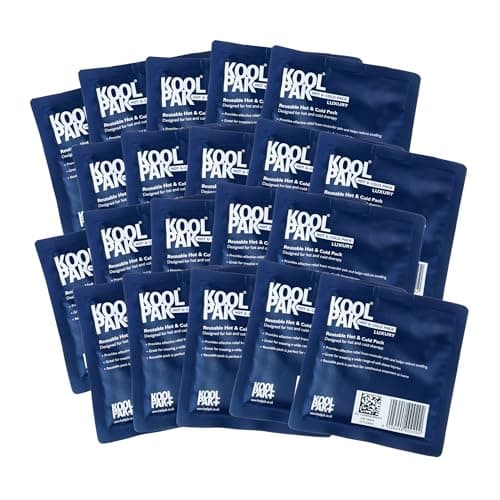 Image of Koolpak Luxury Reusable Hot and Cold Pack - Small - 13 x 14cm 20 Pack, Blue