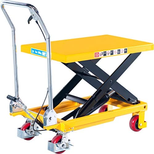 Image of Loadsurfer 500kg Mobile Scissor Lift Hydraulic Lifting Platform Table Trolley Cart Truck