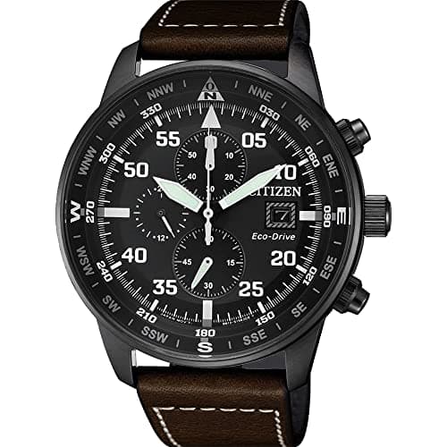 Image of Citizen Eco-Drive Men's Aviator Chronograph Watch CA0695-17E