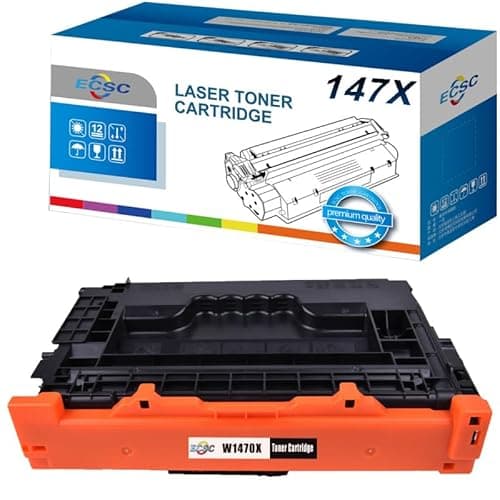 Image of ECSC Toner Cartridge With Chip W1470X / 147X For Printer, Compatible With HP LaserJet Enterprise M610 M610dn M610n M611 M611dn M611n M611x (Black, 1-Pack)