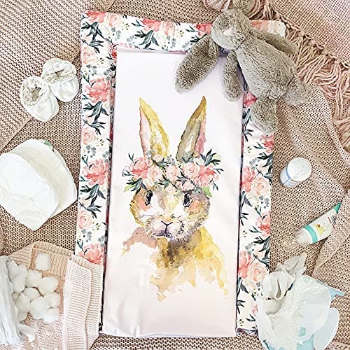 Image of Obaby Changing Mat – Watercolour Rabbit Design